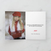 フォトユーモア猫漫画ジョイクリスマスツリー子猫 シーズンカード (内部)