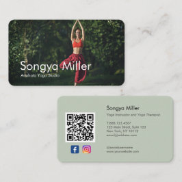 フォトヨガ先生パーソナルトレーナーセラピスト 名刺