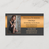 フォトライフスタイルポートフォリオファッション名刺 名刺 (裏面)