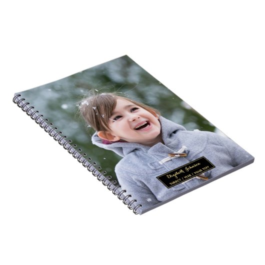 フォトラカスタムイパーソナライズされたル付きノートブックの作成 ノートブック (右側)