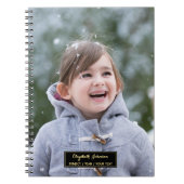 フォトラカスタムイパーソナライズされたル付きノートブックの作成 ノートブック (正面)