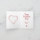 フォトラブカップルイニシャルハートバレンタインデー シーズンカード (内部)