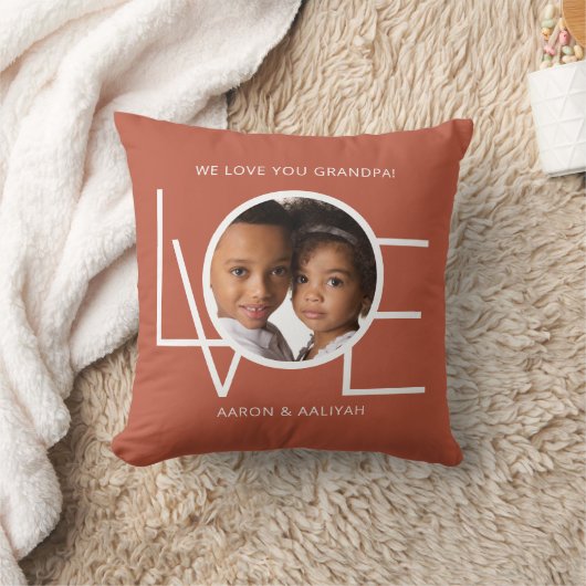 フォトラブパーソナライズされたキープサケグランパ クッション (ブランケット)