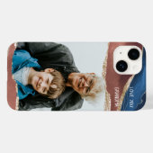 フォトラブユーグランマブルーテラコッタ金ゴールド Case-Mate iPhoneケース (裏面 (横))