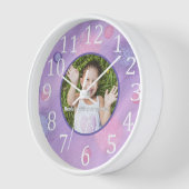 フォトラベパーソナライズされたンダーフレームの壁時計 壁時計 (傾斜)