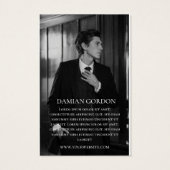 フォトラベル付き黒い服つるブランド (裏面)