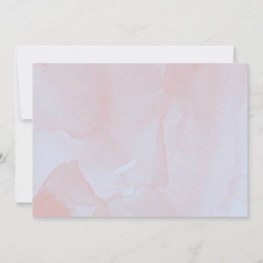 フォトラベンダーミストマーブルブライダルシャワー 招待状 (裏面)