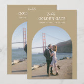 フォトランドマークの場所テーブル番号カードの署名 メニュー (正面/裏面)