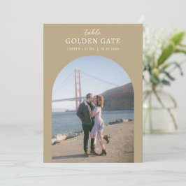 フォトランドマークの場所テーブル番号カードの署名 メニュー