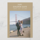 フォトランドマークの場所テーブル番号カードの署名 メニュー (正面)