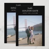 フォトランドマークの場所テーブル番号カードの署名 メニュー (正面/裏面)