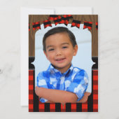 フォトランバージャック1日パーティの招待状 招待状 (正面)