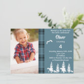 フォトランバージャック4th誕生日パーティーブルーボーイ 招待状 (スタンド正面)