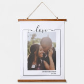 フォトラヴパーソナライズされたタイポグラフィ 吊り下げ型タペストリー (正面)