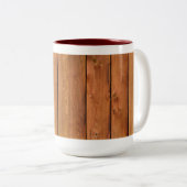 フォトリアリスティック素朴、ウッドウェザーボード ツートーンマグカップ (正面右)