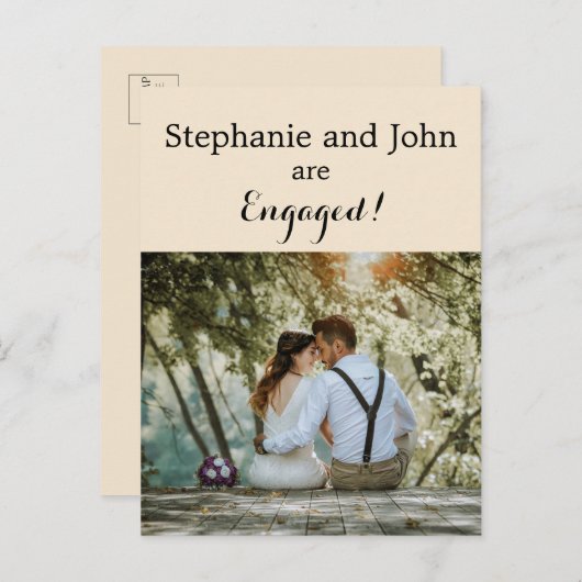 フォトリハエレガントーサルディナー招待状はがき インビテーションポストカード (正面/裏面)