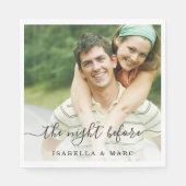 フォトリハーサルの夕ご飯を前の夜 スタンダードランチョンナプキン (正面)