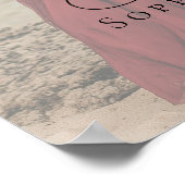 フォトリハーサルの夕食の歓迎サイン ポスター (角)