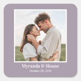 フォトリハーサルディナーパープル スクエアシール