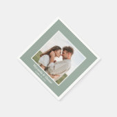 フォトリハーサルディナーユーカリプトゥスナプキンス スタンダードカクテルナプキン (角)