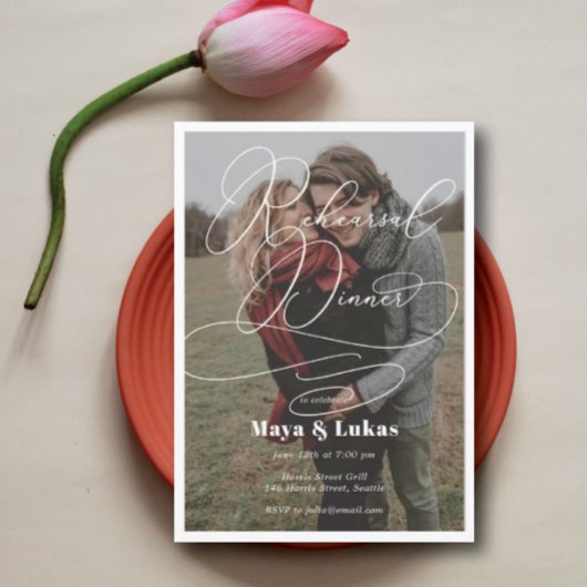 フォトリハーサルディナー招待状 招待状