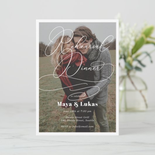 フォトリハーサルディナー招待状 招待状 (スタンド正面)