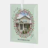 フォトリースホームスイートホームクリスマスツリー ガラスオーナメント (正面左)