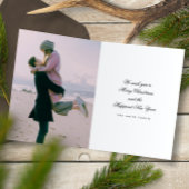 フォトリースメリークリスマス |新年の実在金ゴールド 箔カード