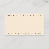 フォトリープビキニバリスタダブルナンバーコーヒー ロイヤリティカード (裏面)