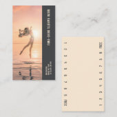 フォトリープビキニバリスタダブルナンバーコーヒー ロイヤリティカード (正面/裏面)