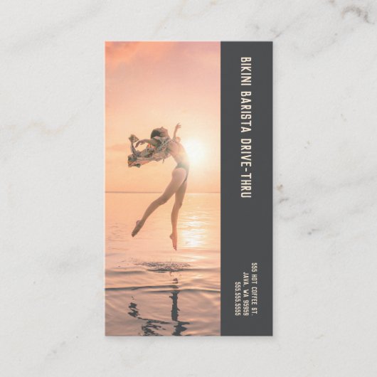 フォトリープビキニバリスタダブルナンバーコーヒー ロイヤリティカード (正面)