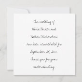 フォトルック結婚の日付の変更 招待状 (裏面)