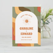 フォトレインボーウェーブグルービー日付Qrコードを保存 セーブザデート (スタンド正面)