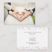 フォトレインボー紙吹雪 名刺 (正面/裏面)