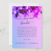 フォトレインボー結婚ズサンキューカード サンキューカード (裏面)