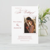 フォトレエレガントッドモダン結婚式招待状 招待状 (スタンド正面)