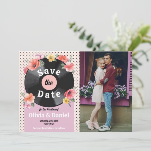 フォトレコードの結婚フローラ1950sを保存 セーブザデート (スタンド正面)