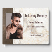 フォトレザーフェイクマーブルゲストブック ゲストブック (正面)