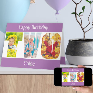 フォトレターガールズ2ndバースデーカード カード