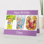 フォトレターガールズ2ndバースデーカード カード (正面)