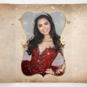 フォトレッスペインのドローズ金ゴールドキンセアニェラ 三つ折り招待状 (内部中)