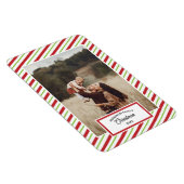 フォトレッドおよびグリーンの対角線ストライプ1 マグネット (右側)