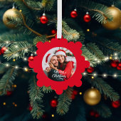 フォトレッドクリスマス オーナメントカード