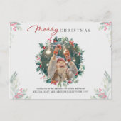 フォトレッドベリー植物性クリスマス シーズンポストカード (正面)