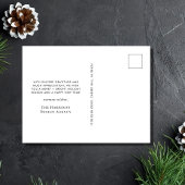 フォトレッドモダンビジネス企業のクリスマス シーズンポストカード