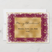 フォトレッド航海のクリスマスクリスマスカード シーズンカード (裏面)