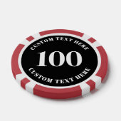 フォトレッド100ナンバー ポーカーチップ (シングル)