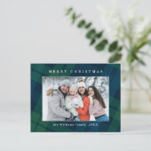 フォトレトロクリスマスプレッドグリーティングホリデー ポストカード (スタンド正面)