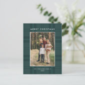 フォトレトロクリスマスプレッドグリーティングホリデー ポストカード (スタンド正面)
