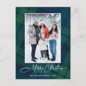 フォトレトロクリスマスプレッドグリーティングホリデー ポストカード (正面)